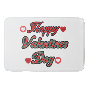 Happy Valenties Day for gift Bath Mat