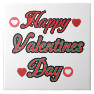 Happy Valenties Day for gift Ceramic Tile