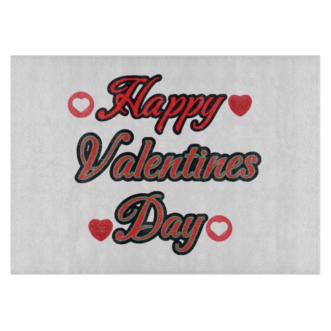 Happy Valenties Day for gift Cutting Board (Front)