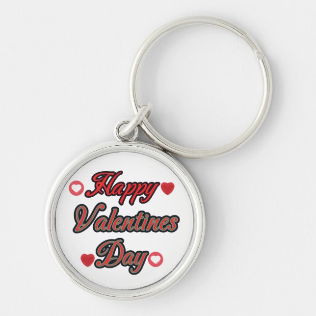 Happy Valenties Day for gift Key Ring (Front)