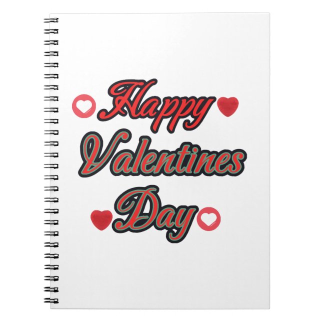 Happy Valenties Day for gift Notebook (Front)