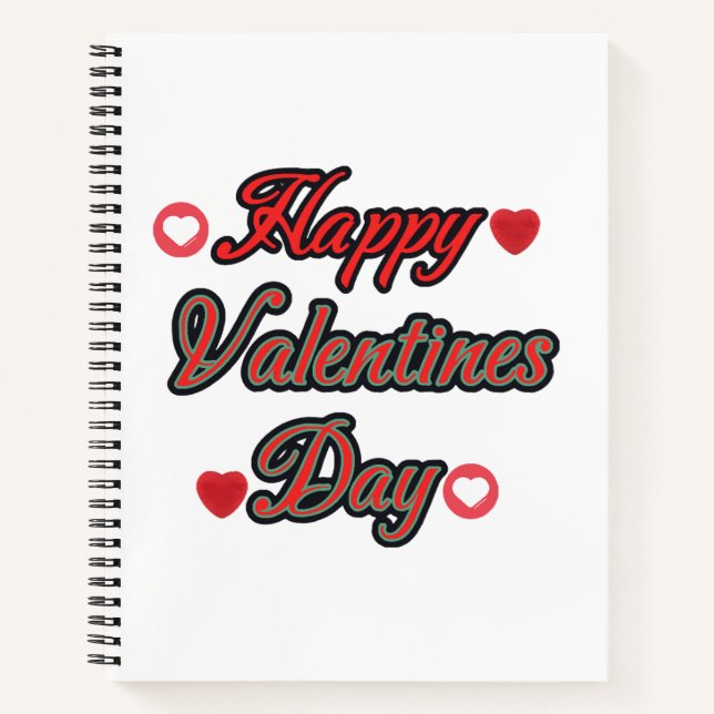 Happy Valenties Day for gift Notebook (Front)