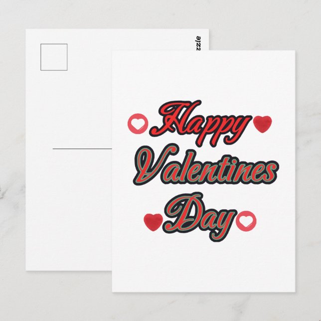 Happy Valenties Day for gift Postcard (Front/Back)