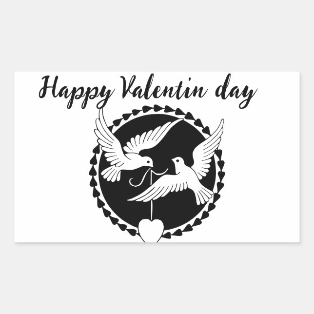 Happy Valentin day stickers costume  (Front)