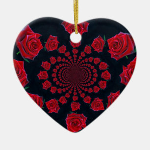 Happy Valentine Ceramic Tree Decoration