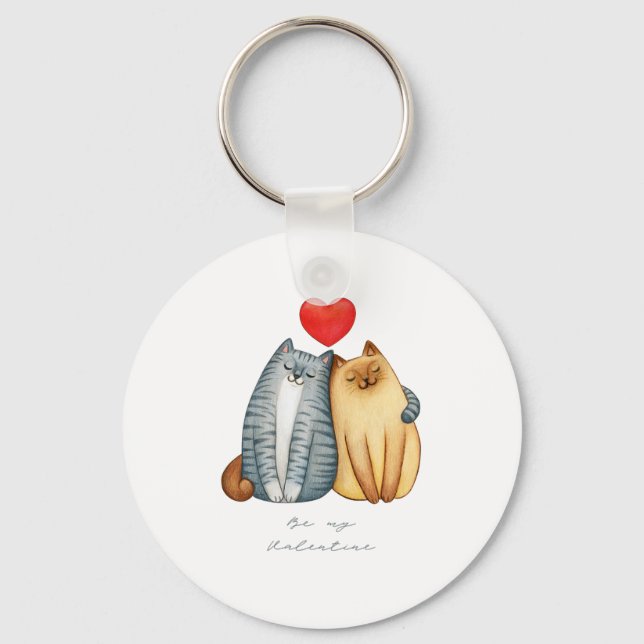 Happy Valentine Day 2023 st valentine 14 February  Key Ring (Front)
