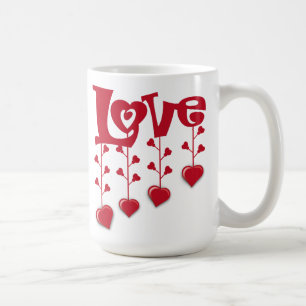 HAPPY VALENTINE DAY 2024 LOVE RED HEART COFFEE MUG