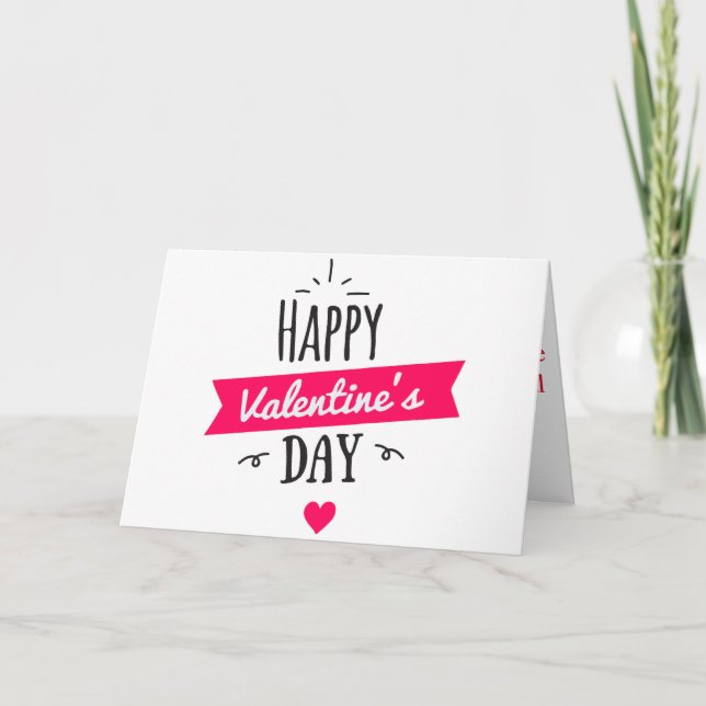 Happy Valentine day card (Front)