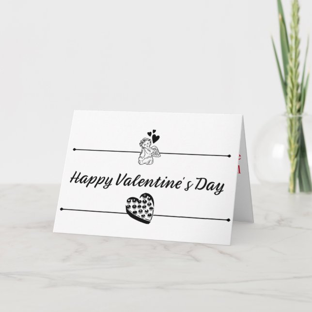 Happy Valentine day card (Front)