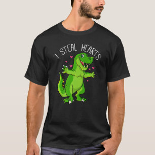 Happy Valentine Day Dinosaur Boy Valentine Boy I S T-Shirt