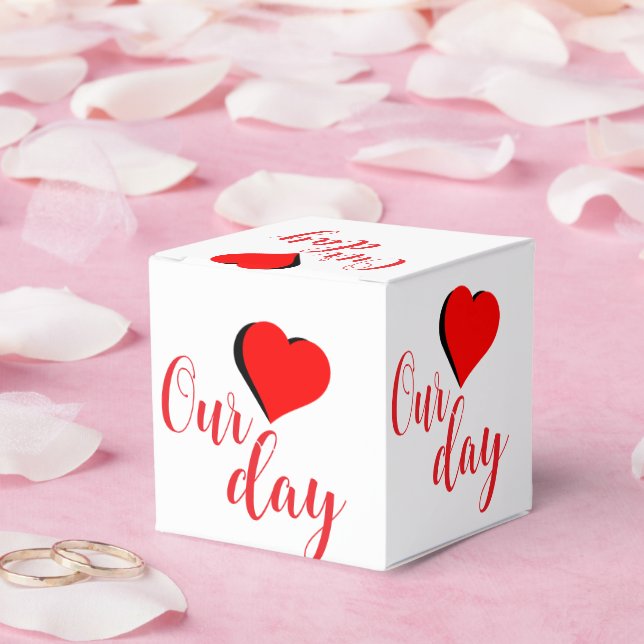 Happy Valentine Day Favour Box (Wedding)