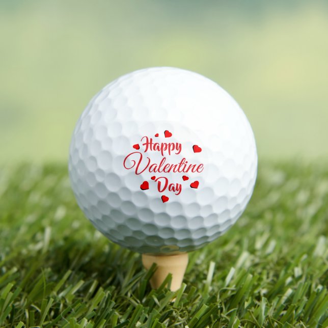 Happy Valentine Day  Golf Balls (Insitu Tee)