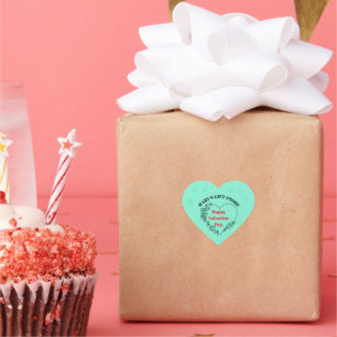 Happy Valentine Day Heart Sticker
