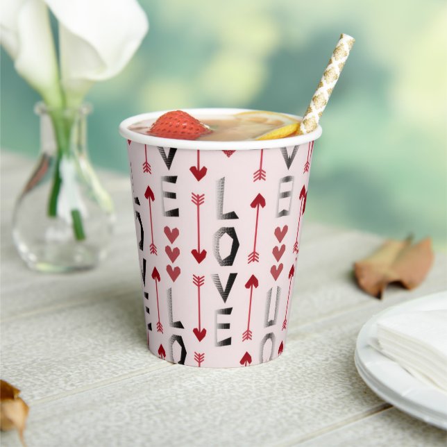 Happy Valentine Day Paper Cups (Insitu)