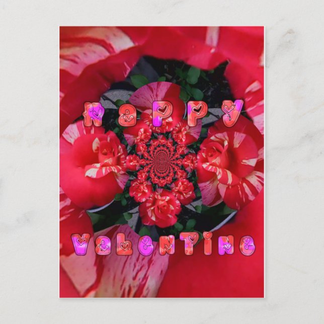 Happy Valentine Day.png Holiday Postcard (Front)