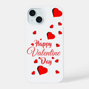 Happy Valentine Day white iPhone 15 Case