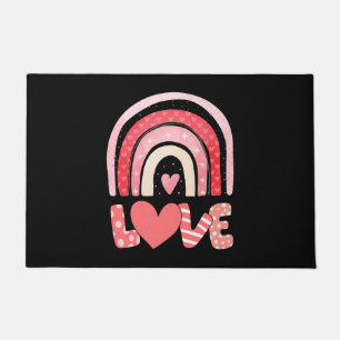 Happy Valentine Day With My Love Heart     Doormat