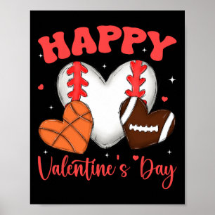 Happy Valentine Days Chocolate Candy Bysketll Sell Poster