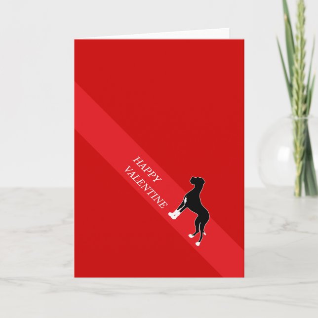 Happy Valentine Great Dane Holiday Card (Front)