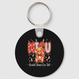 Happy Valentine Nurse Nicu Valentines Day Shirt Nu Key Ring