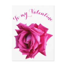 Happy Valentine pretty hot pink rose floral classy