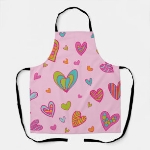 Happy valentine`s day 2024 With Heart Love       Apron