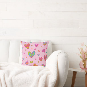 Happy valentine`s day 2024 With Heart Love         Cushion