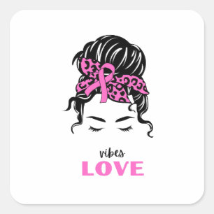 Happy valentine`s day 2024 With Vibes Love     Square Sticker
