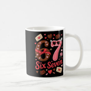 Happy Valentine’s Day 67 Meme Hearts Coquette Bow Coffee Mug