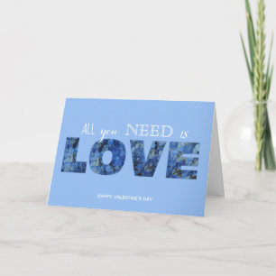 Happy Valentine’s Day-All U need is LOVE Card