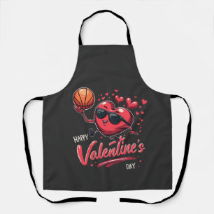Happy Valentine’s Day Basketball Lovers Apron