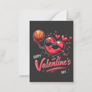 Happy Valentine’s Day Basketball Lovers Card