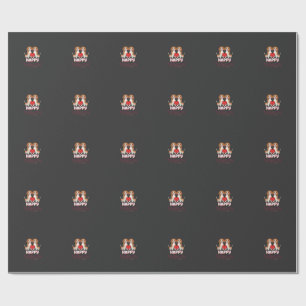 Happy Valentine’s Day Beagle Couple Wrapping Paper