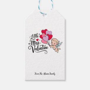 Happy Valentine"s day Cute cupid personalised Gift Tags