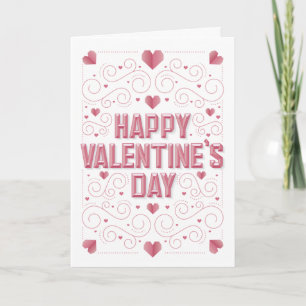 HAPPY VALENTINE"S DAY / Folded Valentine's Card