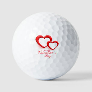 Happy Valentine’s Day Heart Love Design-23540 Golf Balls