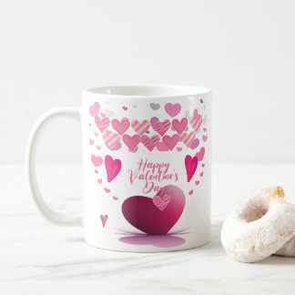 Happy Valentine’s Day Heart Pattern Mug