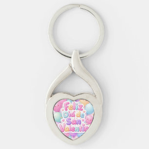 “Happy Valentine’s Day” Keychain – Romantic Gift