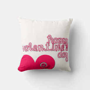 Happy Valentine"s Day Ladder Heart square pillow