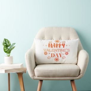 Happy Valentine’s Day Love Design Lumbar Cushion