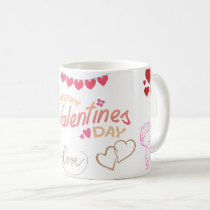 Happy Valentine’s Day Love Hearts Coffee Mug