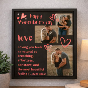 Happy Valentine’s Day Love Wall Poster
