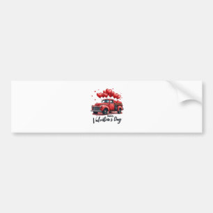 Happy Valentine’s Day Matching Couples Outfit  Bumper Sticker