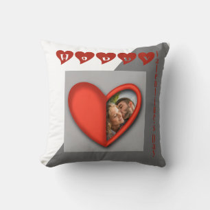Happy Valentine’s Day - modern heart Cushion