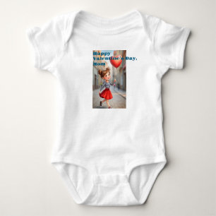 Happy Valentine’s Day, Mum. Baby Bodysuit