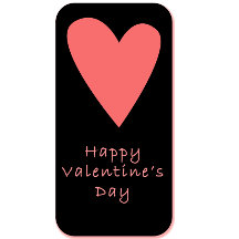 Happy Valentine’s Day Postcard | Pink Heart