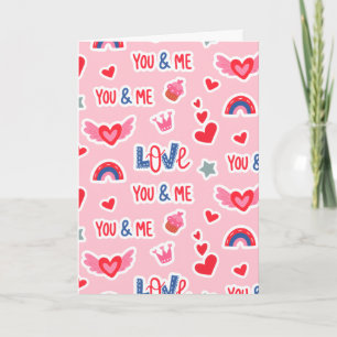 Happy Valentine’s Day Red Heart Art Romantic Lover Card