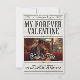 Happy Valentine’s Day Romantic Wall Art Thank You Card
