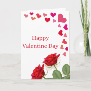 Happy Valentine’s Day Rose Greeting Card