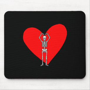 Happy Valentine’s Day Skeleton Vintage For Funny V Mouse Pad